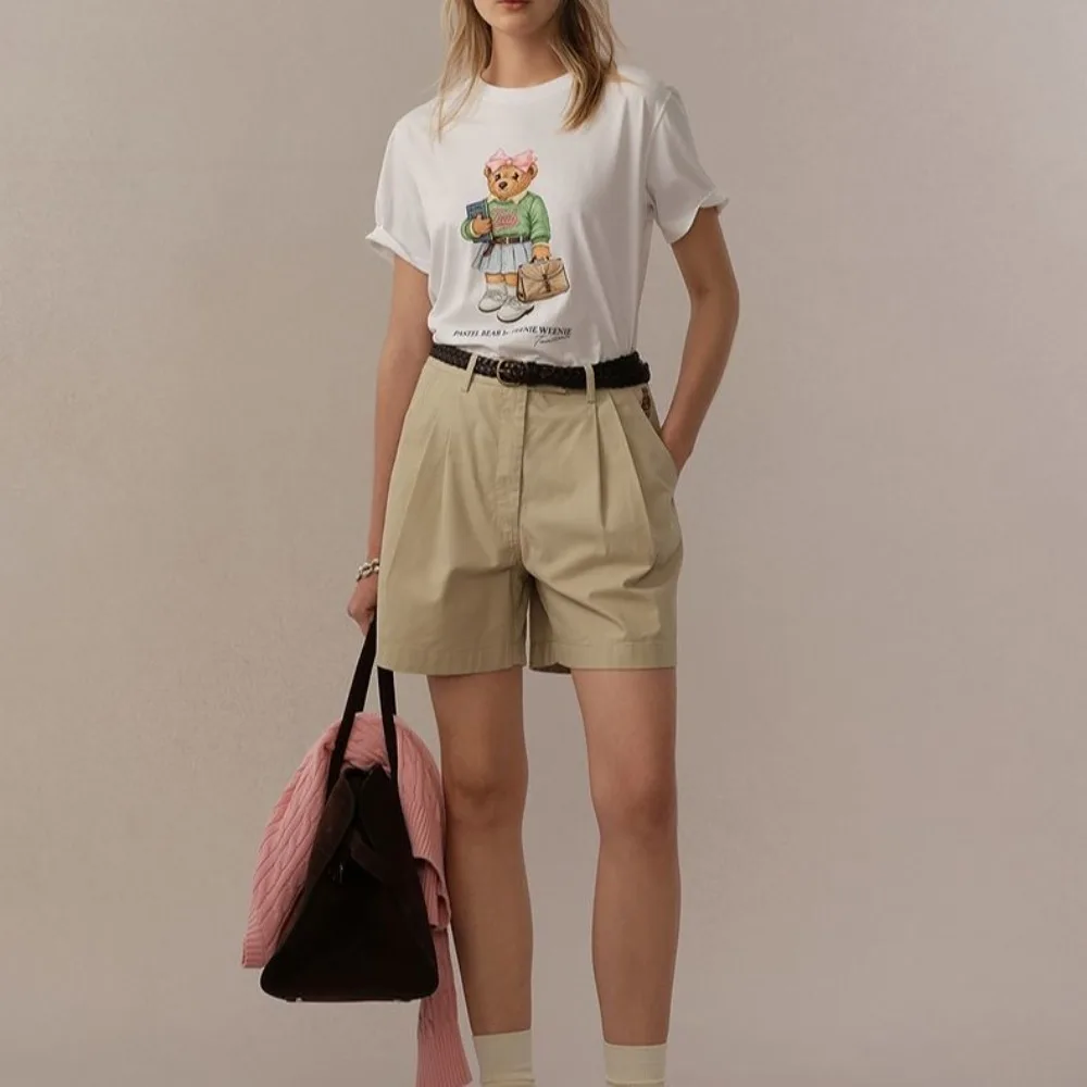 The Latest Bear Women's T-shirt 2025 Summer New Casual Sports Trend Printing Loose Short Sleeves
The Latest Bear Women's T-shirt 2025 Summer New Casual Sports Trend Printing Loose Short Sleeves