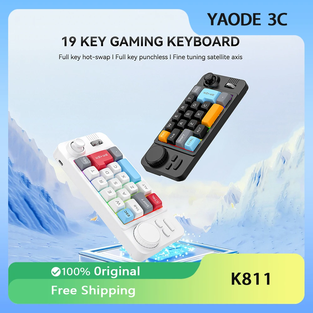MKESPN Mechanical Keyboard with Volume Scroll Jostic 19Keys Hot Swap Wired Programmer Keypad for Computer Laptop Accessories
MKESPN Mechanical Keyboard with Volume Scroll Jostic 19Keys Hot Swap Wired Programmer Keypad for Computer Laptop Accessories
