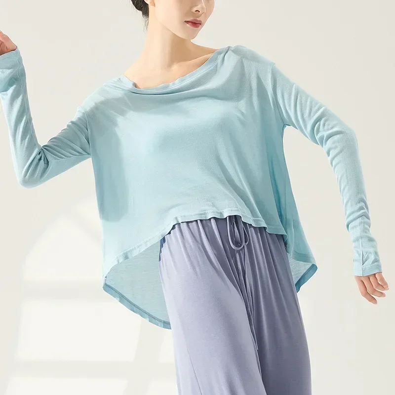 Dance Practice Suit Women's Loose Long Sleeve Sunscreen Blouse Top Classical Dance Performance Practice Suit Modern
Dance Practice Suit Women's Loose Long Sleeve Sunscreen Blouse Top Classical Dance Performance Practice Suit Modern