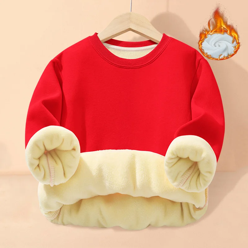 Children's Padded Hoodies Boys Girls Autumn Winter Clothes Coats Kids Solid Color Fleece Sweatshirts Teenager O-Neck Pullover
Children's Padded Hoodies Boys Girls Autumn Winter Clothes Coats Kids Solid Color Fleece Sweatshirts Teenager O-Neck Pullover