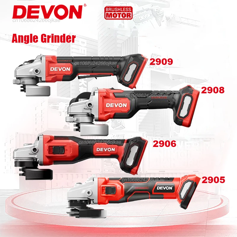 Devon Rechargeable Cordless Angle Grinder Series 2905 20v Brushless Cut Disc 125x22.3mm 9000rpm 4 Speed Adjustable Share Flex
Devon Rechargeable Cordless Angle Grinder Series 2905 20v Brushless Cut Disc 125x22.3mm 9000rpm 4 Speed Adjustable Share Flex