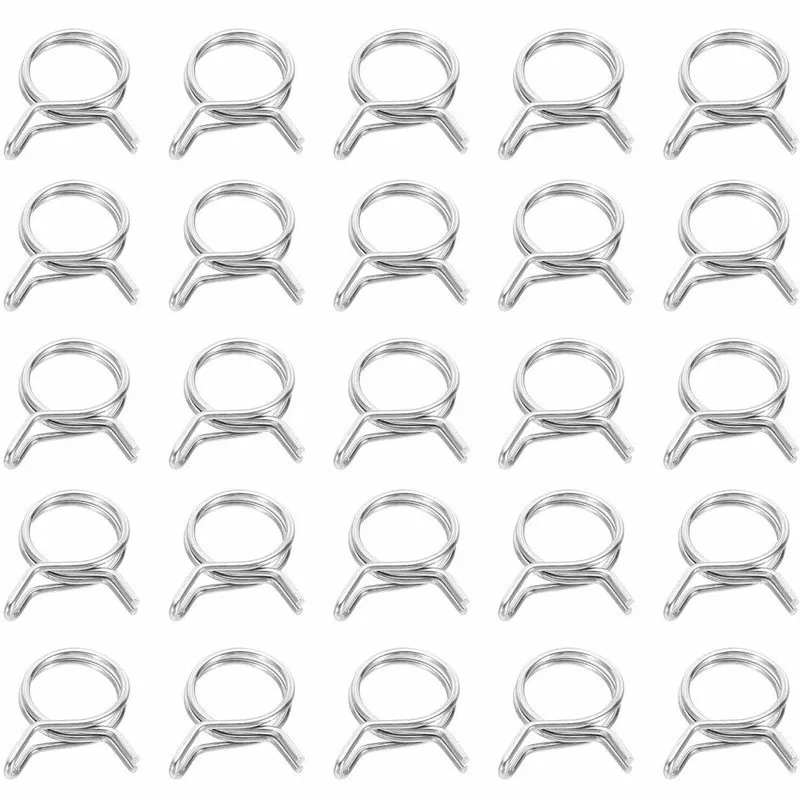 31Pcs 6mm Double Wire Clips, Stainless Steel, for Home Pipes, Aquarium & Washing Machine Drain Hoses
31Pcs 6mm Double Wire Clips, Stainless Steel, for Home Pipes, Aquarium & Washing Machine Drain Hoses