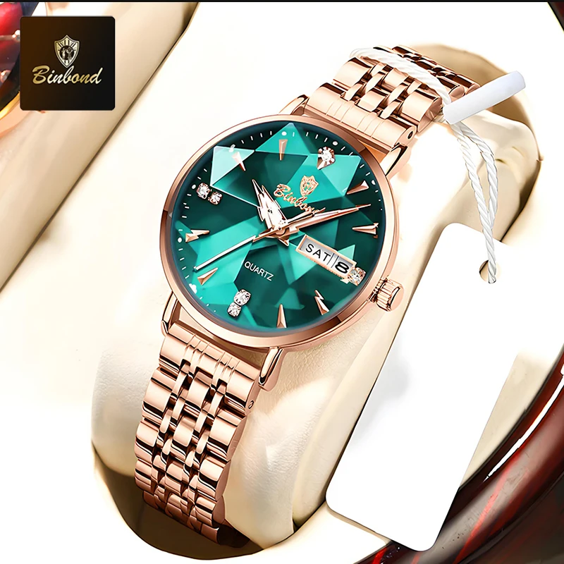 BINBOND Luxury Brand Diamond Women's Quartz Watches High Quality Waterproof Fashion Elegant Lady Watch New Hot Relogio Feminino
BINBOND Luxury Brand Diamond Women's Quartz Watches High Quality Waterproof Fashion Elegant Lady Watch New Hot Relogio Feminino