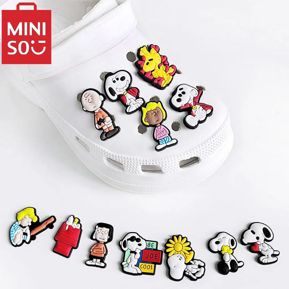 MINISO 1-15pcs Snoopy Shoe Charms Cartoon DIY Shoes Accessories For Clogs Wristbands Sandals Decorations X-mas Kids Gifts
MINISO 1-15pcs Snoopy Shoe Charms Cartoon DIY Shoes Accessories For Clogs Wristbands Sandals Decorations X-mas Kids Gifts
