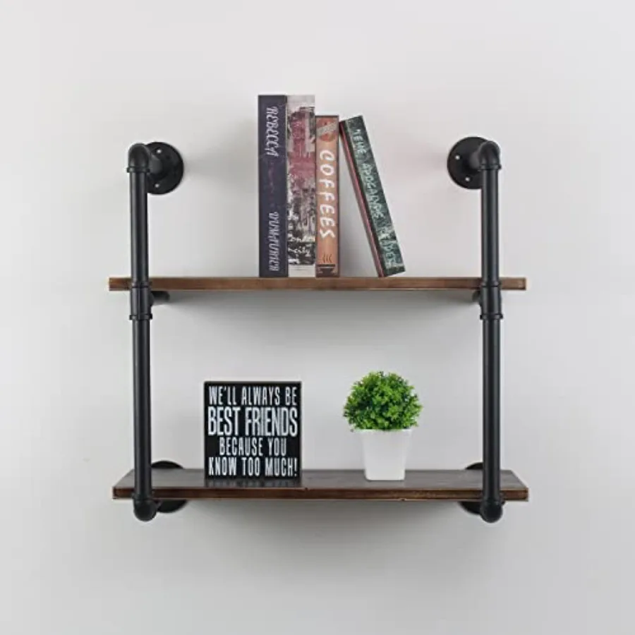 Industrial Retro Pipe Shelf 24in 2 Tier Wall MountedRustic Floating Shelves Farmhouse Kitchen Bar Shelving Home Decor Book Shel
Industrial Retro Pipe Shelf 24in 2 Tier Wall MountedRustic Floating Shelves Farmhouse Kitchen Bar Shelving Home Decor Book Shel