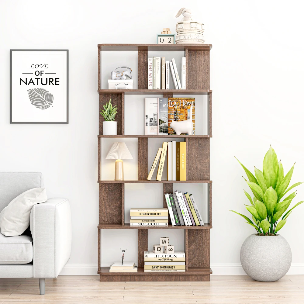 31.5"L x64.56"H Free Combination 5-Tier Open Storage MDF Bookcase Decor for Living/Office/Bedroom
31.5"L x64.56"H Free Combination 5-Tier Open Storage MDF Bookcase Decor for Living/Office/Bedroom