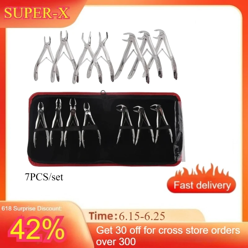 7PCS/set Children Dental Tooth Extraction Forceps Root Extraction Forceps Orthodontic Tools Tweezers Dental Surgical Instruments
7PCS/set Children Dental Tooth Extraction Forceps Root Extraction Forceps Orthodontic Tools Tweezers Dental Surgical Instruments