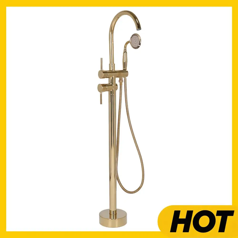 Элегантный напольный смеситель для душа с изливом-гусаком и ручным распылителем, герметичный, поворотный на 360° ° Вращающаяся система душевых насадок для горячей и холодной воды
Элегантный напольный смеситель для душа с изливом-гусаком и ручным распылителем, герметичный, поворотный на 360° ° Вращающаяся система душевых насадок для горячей и холодной воды