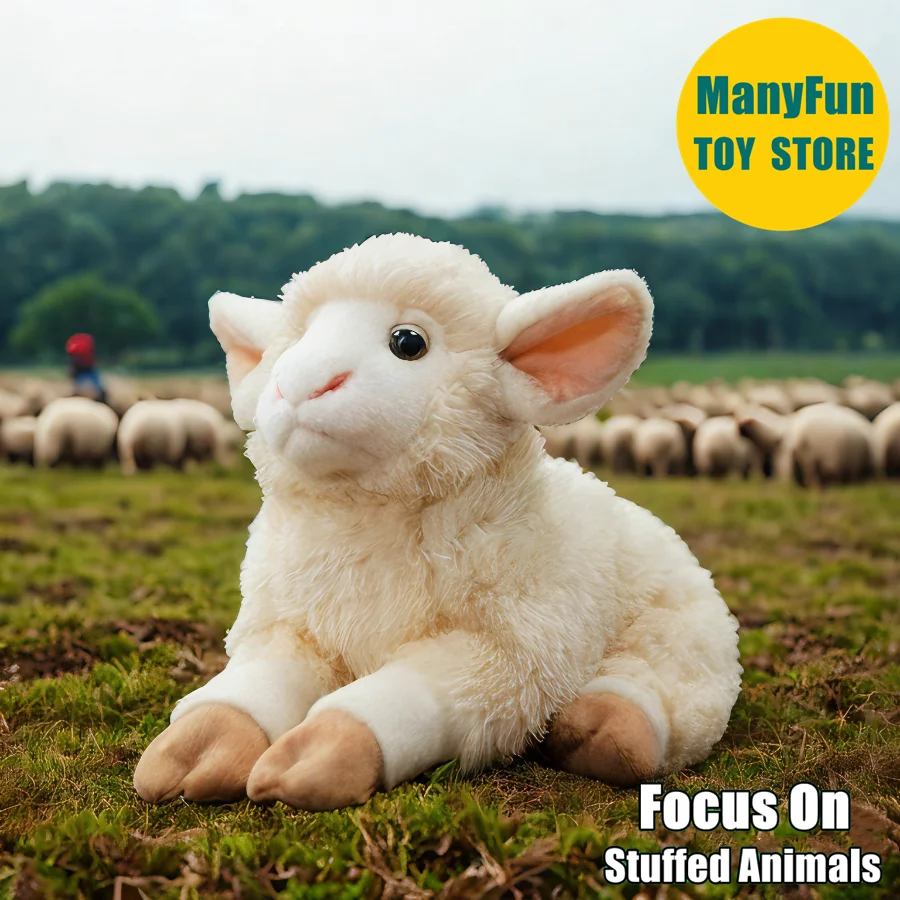 Realistic White Sheep Plush Toy - Lifelike Sheep Stuffed Animal Fluffy Lamb Doll, Goat Plushie Gift
Realistic White Sheep Plush Toy - Lifelike Sheep Stuffed Animal Fluffy Lamb Doll, Goat Plushie Gift