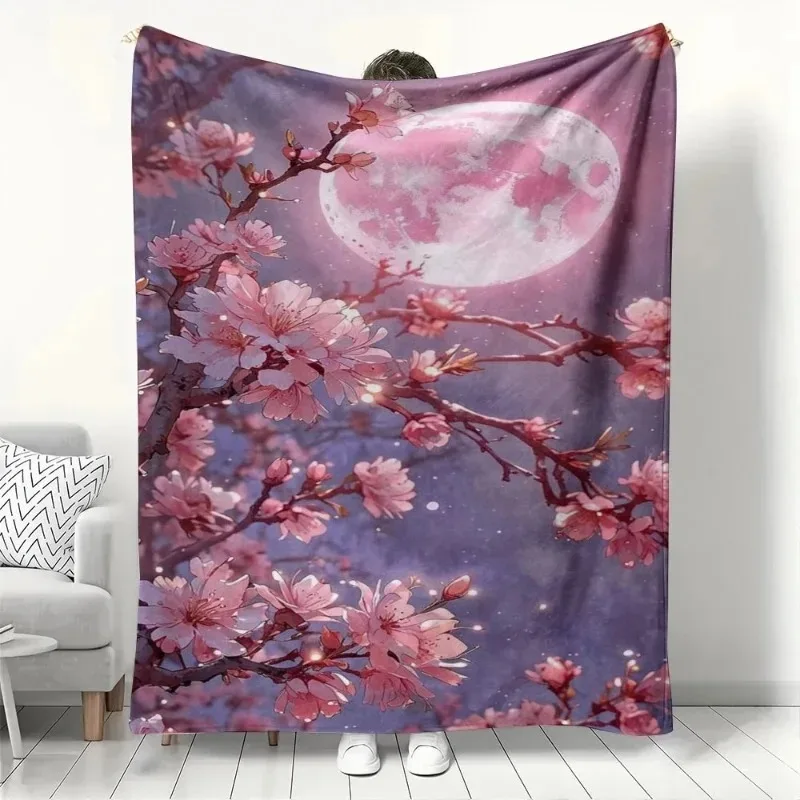 Плед «Розовая сакура и полная луна»: Мягкий, уютный, теплый фланелевый плед для дивана и кровати, эстетичный декор в стиле аниме, покрывало для дивана
Плед «Розовая сакура и полная луна»: Мягкий, уютный, теплый фланелевый плед для дивана и кровати, эстетичный декор в стиле аниме, покрывало для дивана