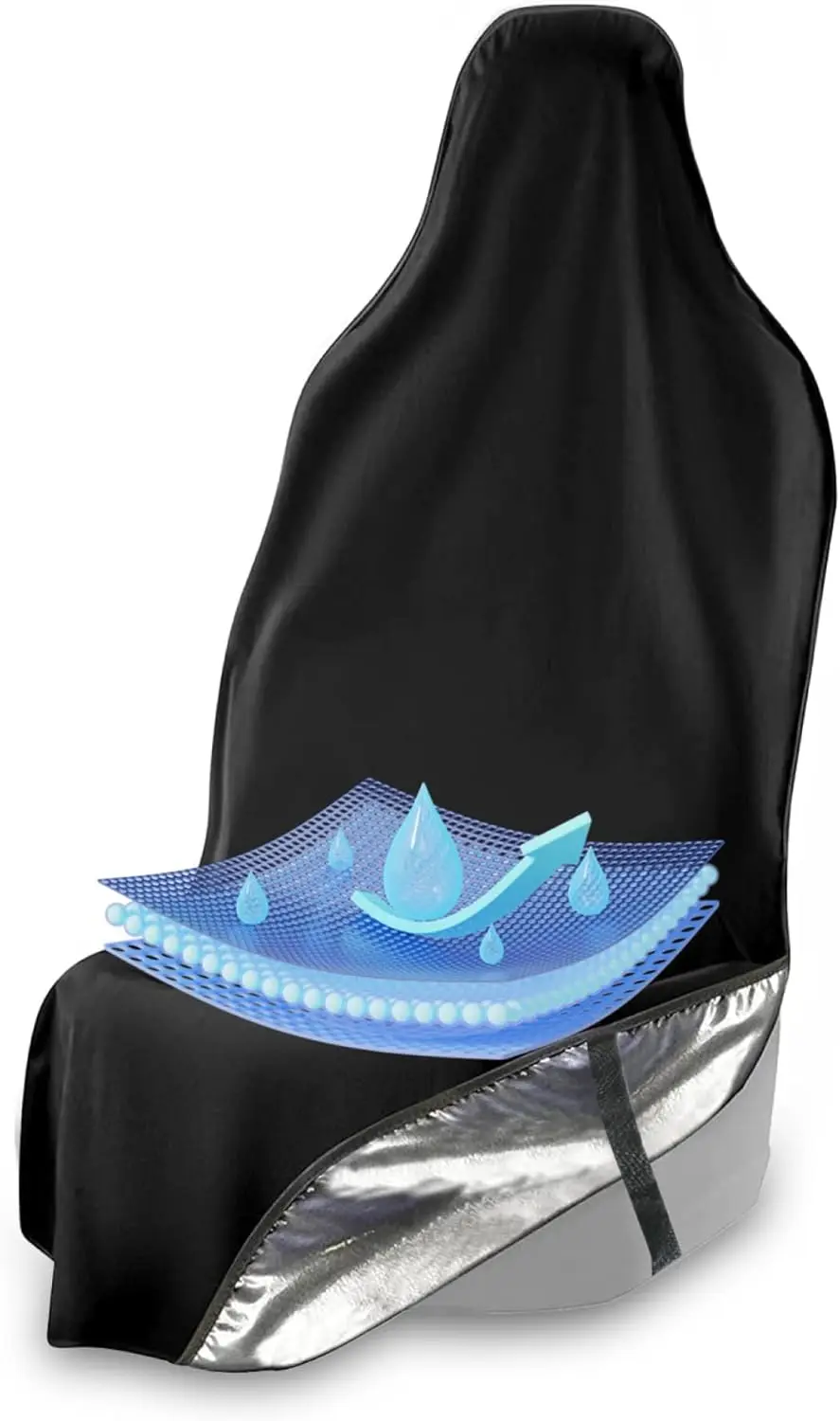 Front Seat Cover, Universal Fit Waterproof, Sweatproof, Odor-Resistant, and Machine Washable Car Seat Protector with Non-Slip Un
Front Seat Cover, Universal Fit Waterproof, Sweatproof, Odor-Resistant, and Machine Washable Car Seat Protector with Non-Slip Un