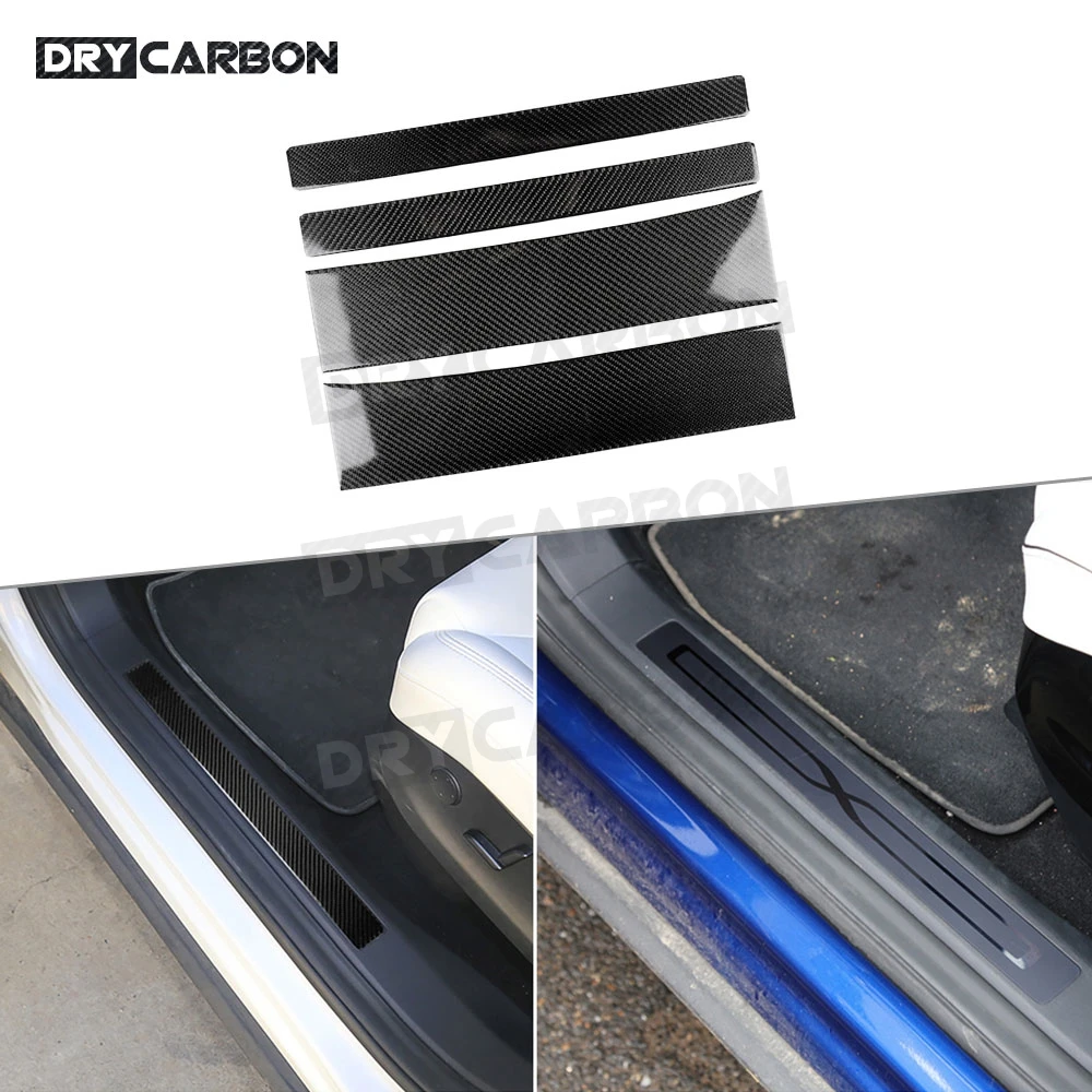 Carbon Fiber Door Sill Cover Decorative Stickers For Tesla Model X 2015-2019 Auto Door Threshold Protector Accessories
Carbon Fiber Door Sill Cover Decorative Stickers For Tesla Model X 2015-2019 Auto Door Threshold Protector Accessories
