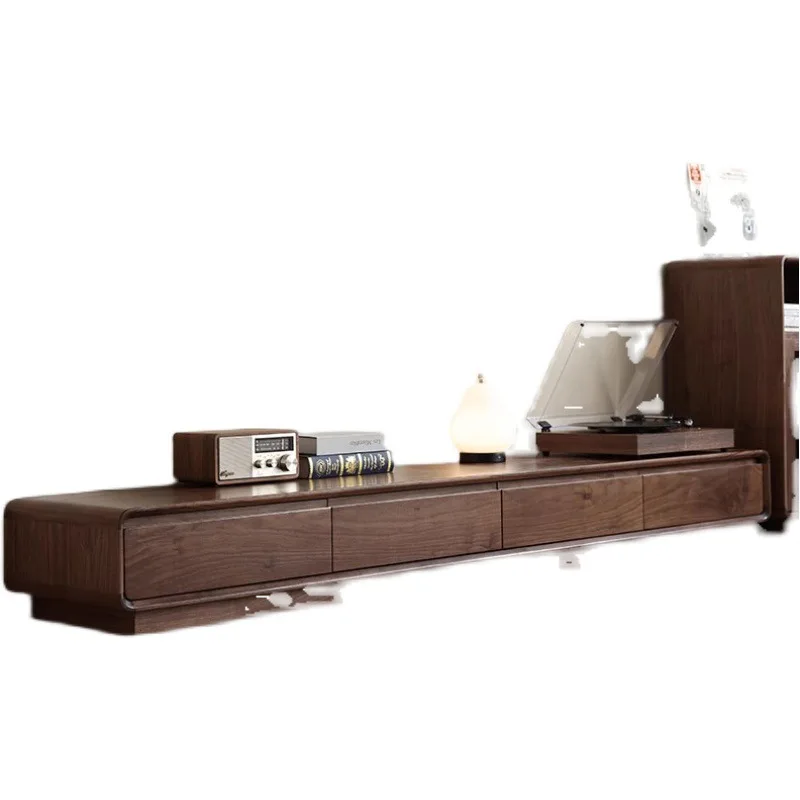 Black walnut TV cabinet Modern simple and good storage wooden cabinet Solid wood floor bedroom living room cabinet
Black walnut TV cabinet Modern simple and good storage wooden cabinet Solid wood floor bedroom living room cabinet