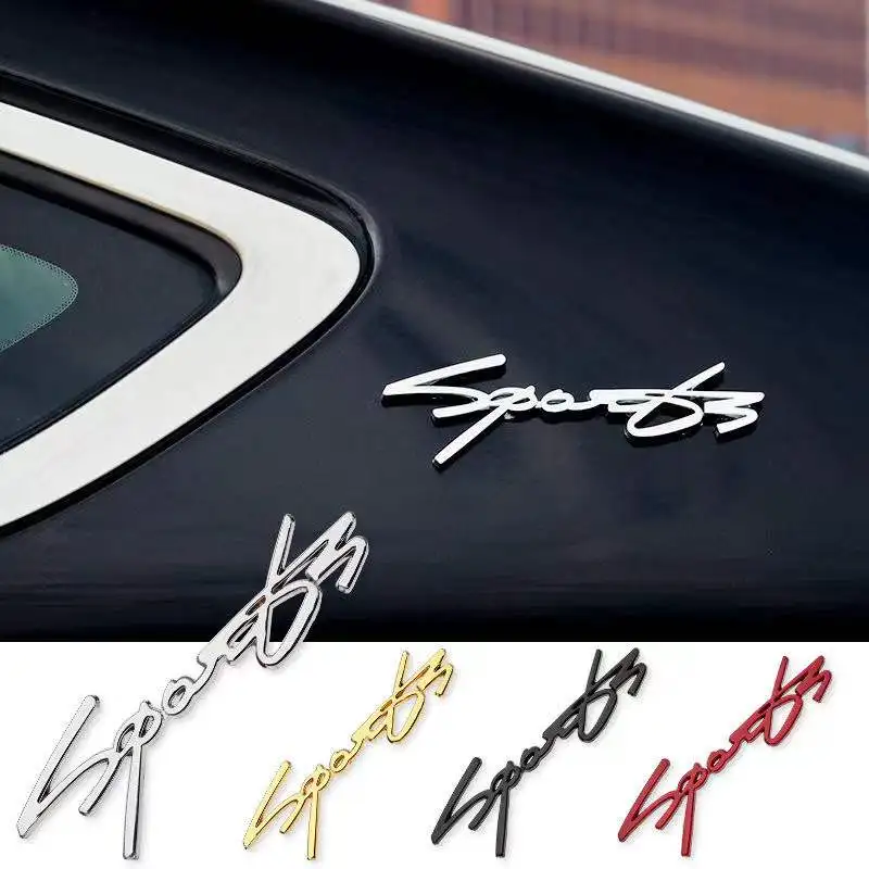 3D Metal SPORTS Logo Emblem Car Tail Trunk Sticker Badge Decal SPORT For Jeep Honda Volkswagen Nissan Mazda Audi Benz BMW Kia
3D Metal SPORTS Logo Emblem Car Tail Trunk Sticker Badge Decal SPORT For Jeep Honda Volkswagen Nissan Mazda Audi Benz BMW Kia