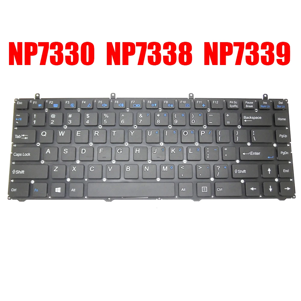 Новая клавиатура английского стандарта США для Sager NP7330 NP7338 NP7339 черная без рамки
Новая клавиатура английского стандарта США для Sager NP7330 NP7338 NP7339 черная без рамки