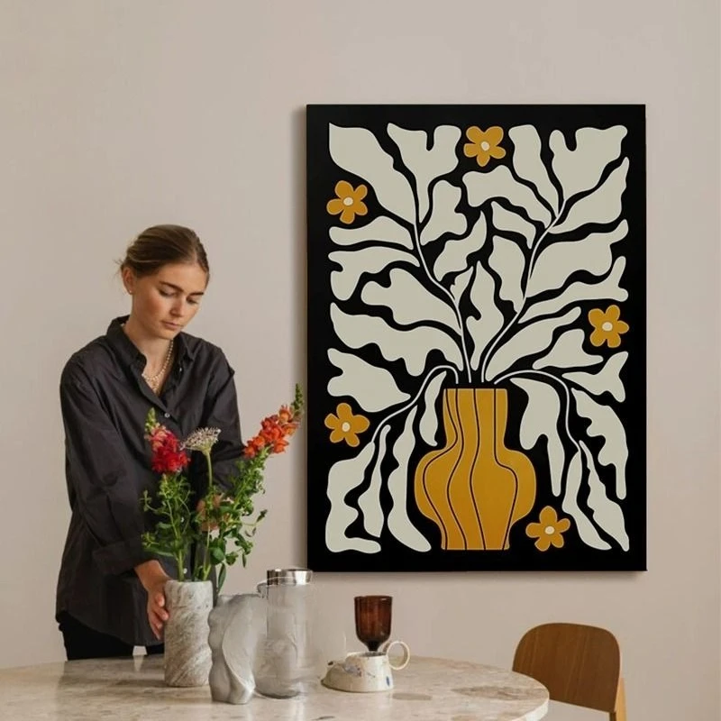 Black and white abstract flower oil painting, living room sofa decoration painting, floor background painting
Black and white abstract flower oil painting, living room sofa decoration painting, floor background painting
