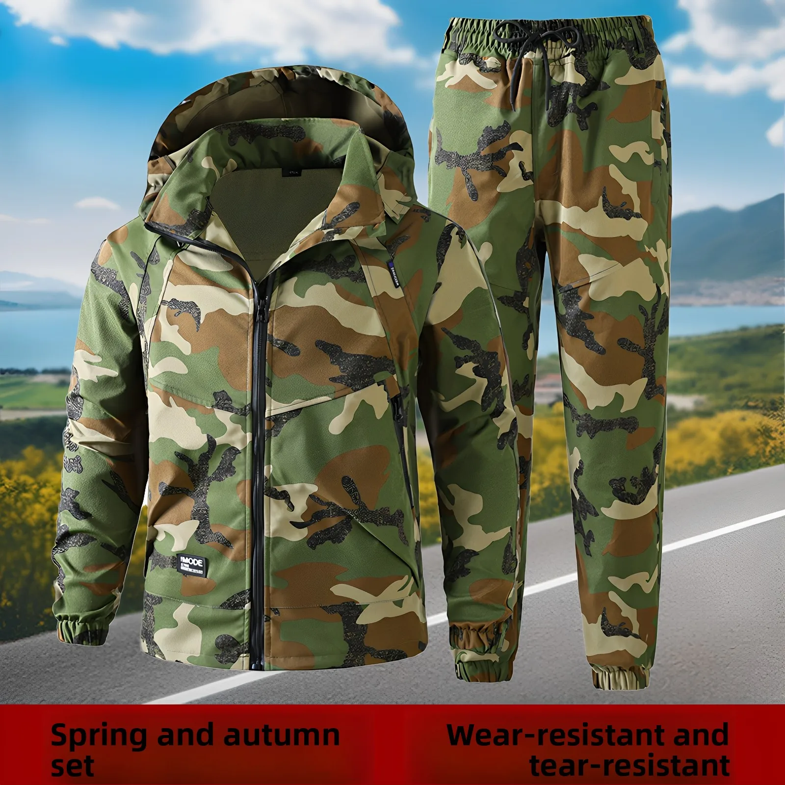 Spring Autumn Camouflage Work orm Set Men's Outdoor Wear Resistant Waterproof Casual Construction Site Labor Protection
Spring Autumn Camouflage Work orm Set Men's Outdoor Wear Resistant Waterproof Casual Construction Site Labor Protection