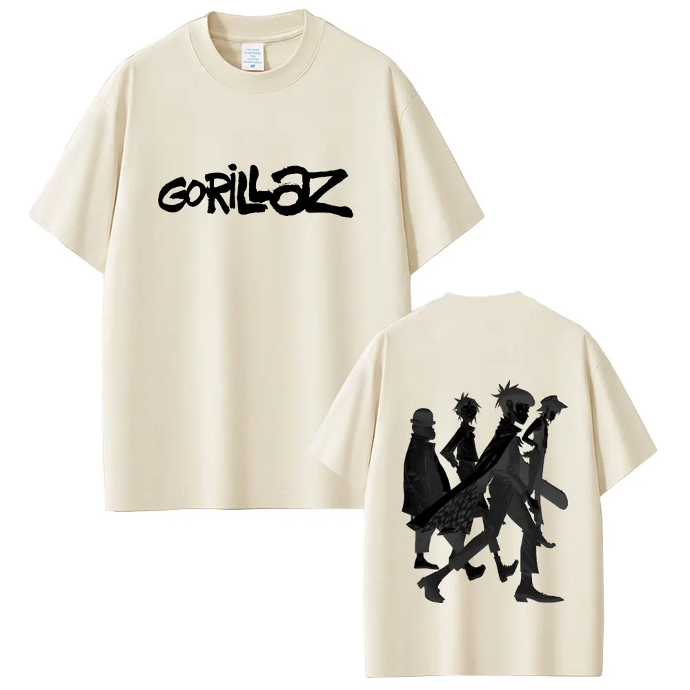 Limited Rock Band Gorillaz Print T-shirt Men Women Casual Oversized Crewneck T Shirts Male Fashion High Quality Cotton Tshirt
Limited Rock Band Gorillaz Print T-shirt Men Women Casual Oversized Crewneck T Shirts Male Fashion High Quality Cotton Tshirt
