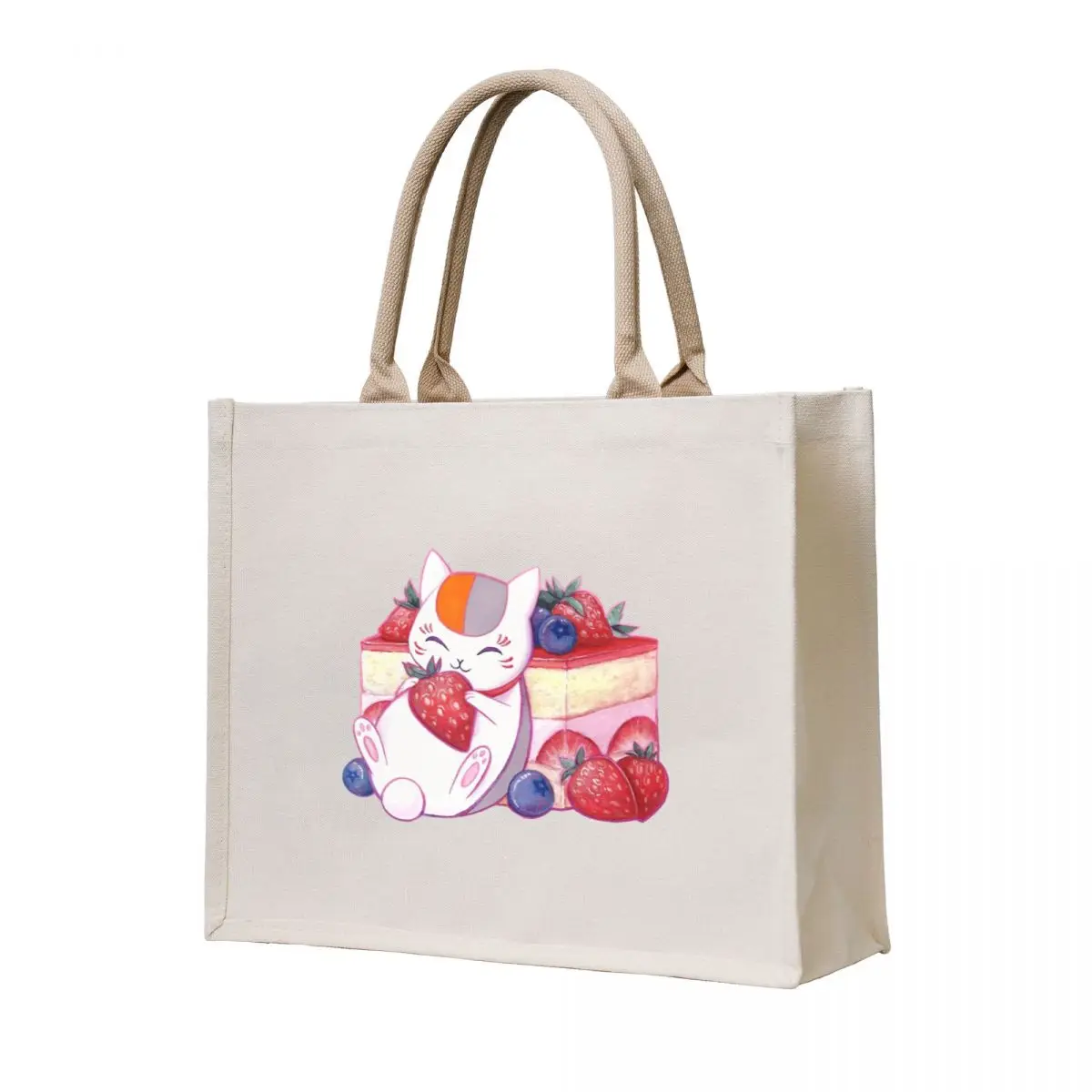 Nyanko With strawberry Tote Bag bags woman 2025 Eco bag shopping bag
Nyanko With strawberry Tote Bag bags woman 2025 Eco bag shopping bag