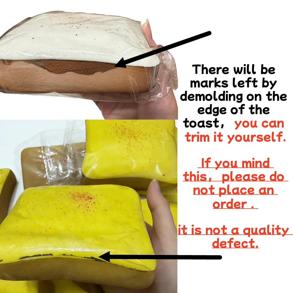 Simulated Toast Bread Squishy Squeeze Toys Slow Rising Stress Relief Sensory Fidget Toys For Kids Anxiety ADHD Relief Gifts
Simulated Toast Bread Squishy Squeeze Toys Slow Rising Stress Relief Sensory Fidget Toys For Kids Anxiety ADHD Relief Gifts