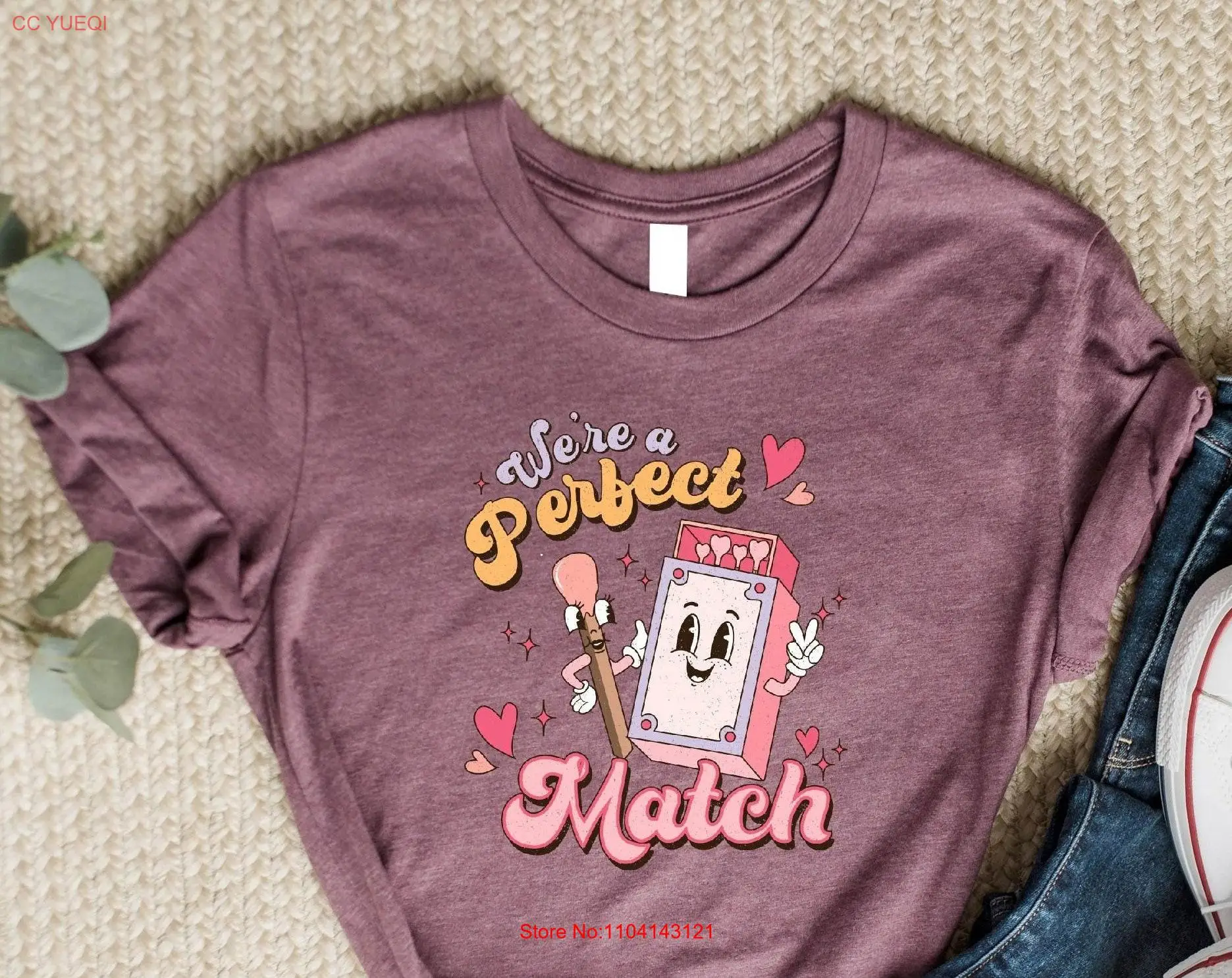 Футболка We're Perfect Match для влюбленных, пара на День святого Валентина, забавный День святого Валентина, с длинными или короткими рукавами
Футболка We're Perfect Match для влюбленных, пара на День святого Валентина, забавный День святого Валентина, с длинными или короткими рукавами