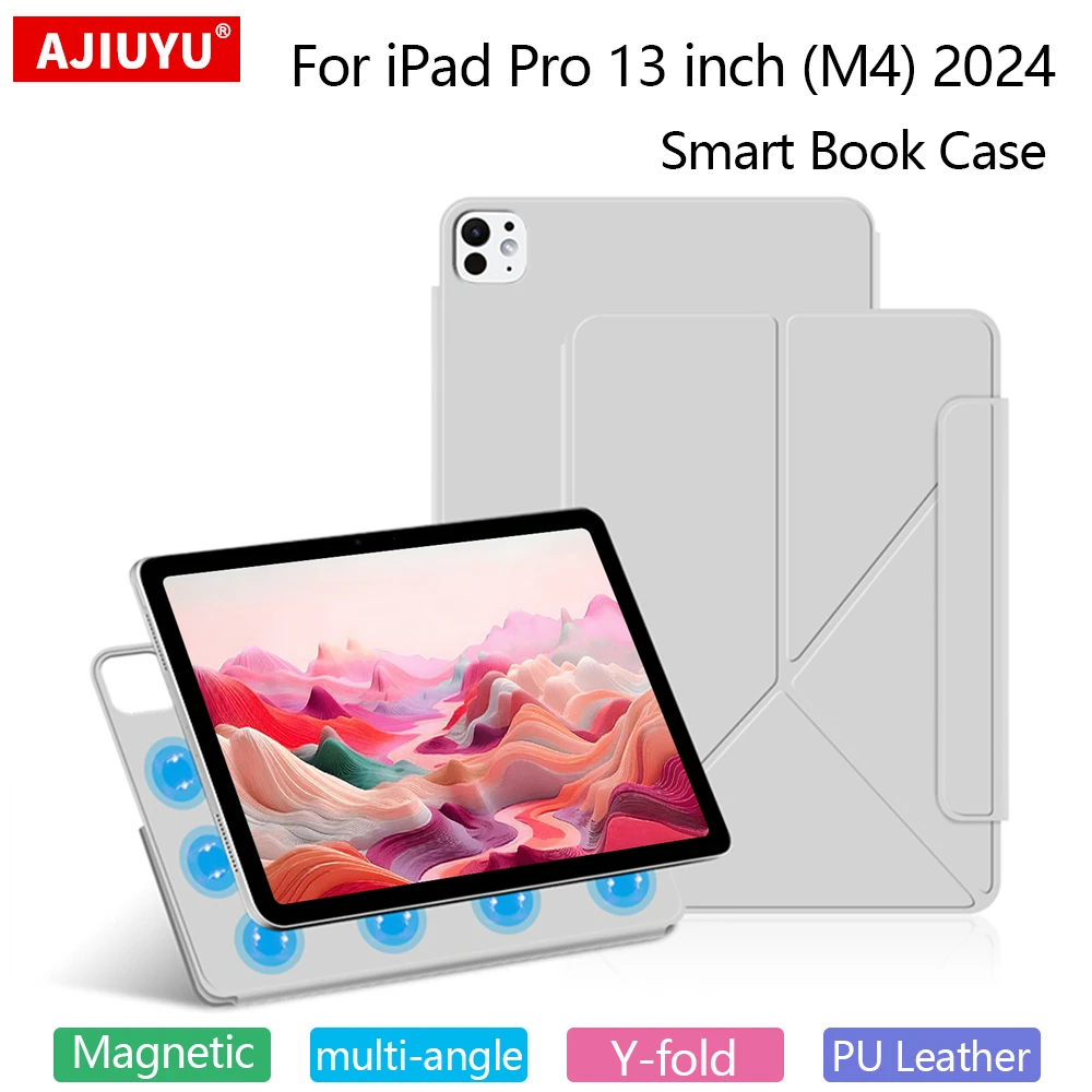 Ультратонкий магнитный чехол для iPad Pro 13 дюймов M4 2024 Smart Book Cover Folio для iPad Pro 13 A2925 A2926 Чехлы-подставки из искусственной кожи для планшетов
Ультратонкий магнитный чехол для iPad Pro 13 дюймов M4 2024 Smart Book Cover Folio для iPad Pro 13 A2925 A2926 Чехлы-подставки из искусственной кожи для планшетов