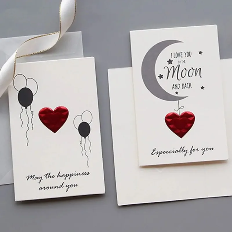 Creative greeting card, gratitude, hot stamping, love, three-dimensional birthday card, Valentine's Day confession message card
Creative greeting card, gratitude, hot stamping, love, three-dimensional birthday card, Valentine's Day confession message card