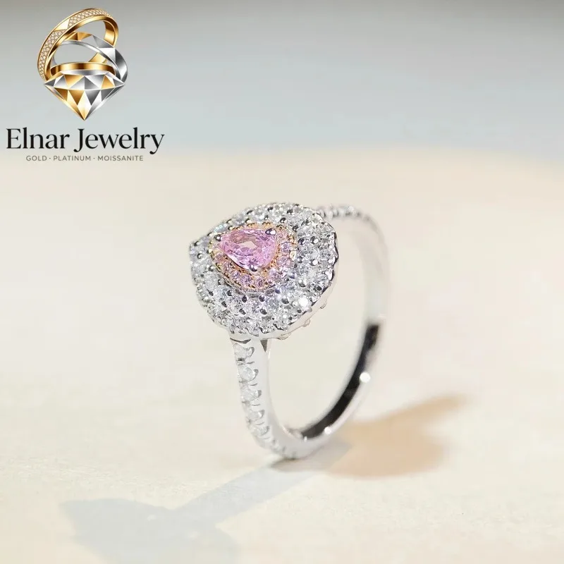Elnar Jewelry Luxury Solid Platinum PT950 Women pink diamond ring pink moissanite diamond ring
Elnar Jewelry Luxury Solid Platinum PT950 Women pink diamond ring pink moissanite diamond ring