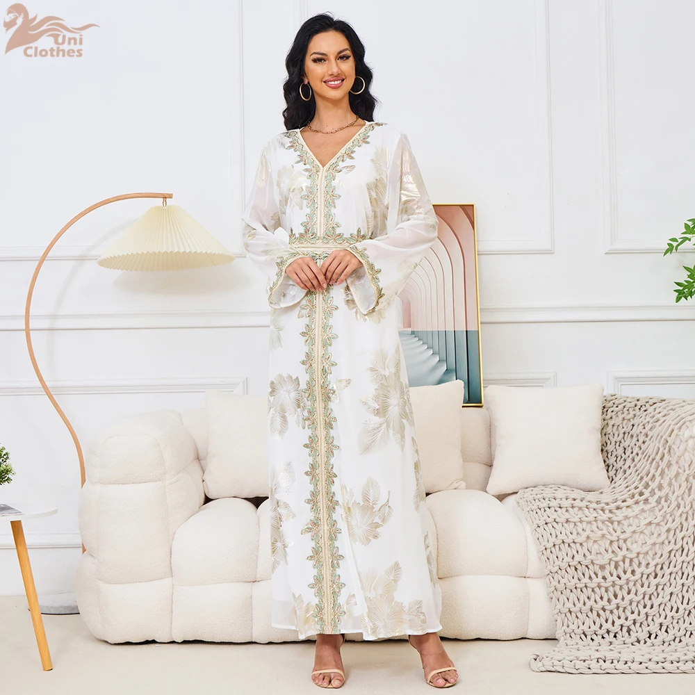 New Dubai Muslim Dress Abayas for Women Turkey Islam Clothing Muslim Fashion Arabia Long Dress Kaftan Clothes for Muslim Women
New Dubai Muslim Dress Abayas for Women Turkey Islam Clothing Muslim Fashion Arabia Long Dress Kaftan Clothes for Muslim Women