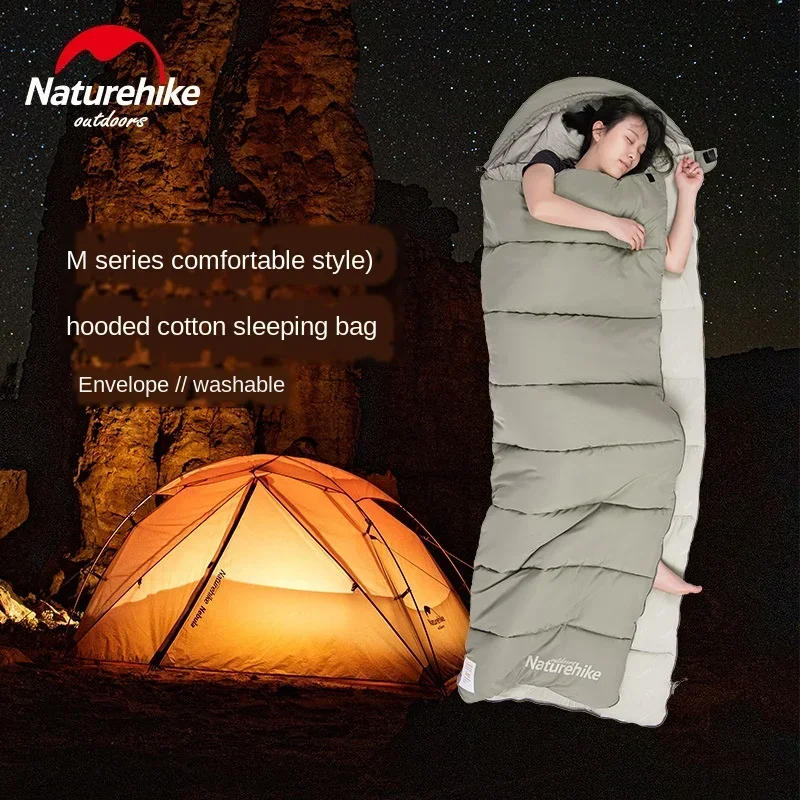 Naturehike-Envelope Hooded Cotton Sleeping Bag, Washable Double-Person Tent, Portable Camping Spliceable sleeping bag NH20MSD02
Naturehike-Envelope Hooded Cotton Sleeping Bag, Washable Double-Person Tent, Portable Camping Spliceable sleeping bag NH20MSD02