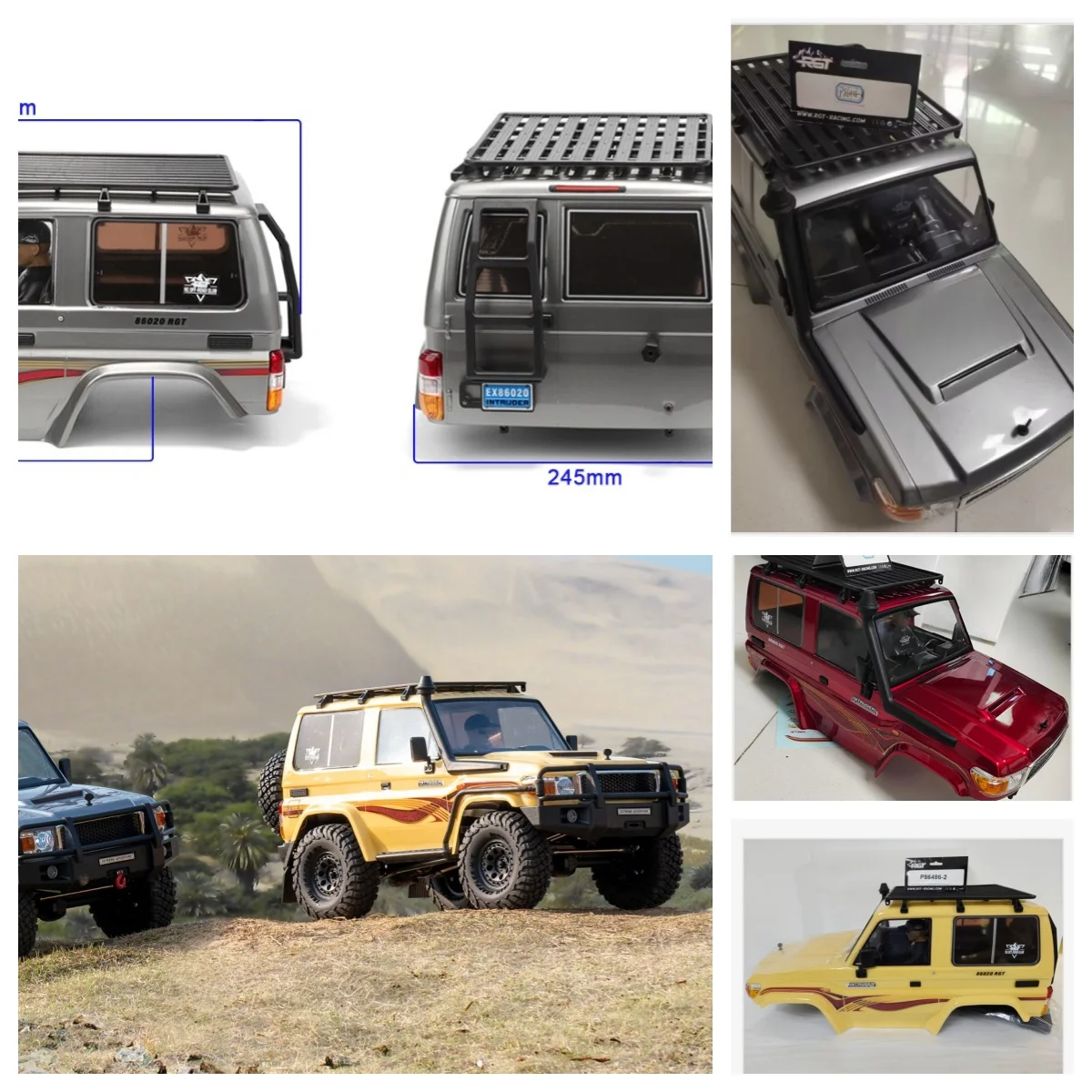 RGT Spare Parts P86486 R86807 PC Pre-assembled Completed Bodyshell For RGT EX86020 1/10 scale RTR crawler - Intrude
RGT Spare Parts P86486 R86807 PC Pre-assembled Completed Bodyshell For RGT EX86020 1/10 scale RTR crawler - Intrude