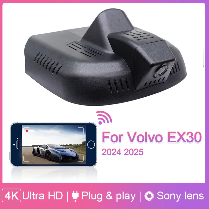4K UHD 2160P Plug and Play WIFi Автомобильный видеорегистратор Видеорегистратор Передняя и задняя камера Видеорегистратор для Volvo EX30 2024 2025 с часами APP
4K UHD 2160P Plug and Play WIFi Автомобильный видеорегистратор Видеорегистратор Передняя и задняя камера Видеорегистратор для Volvo EX30 2024 2025 с часами APP