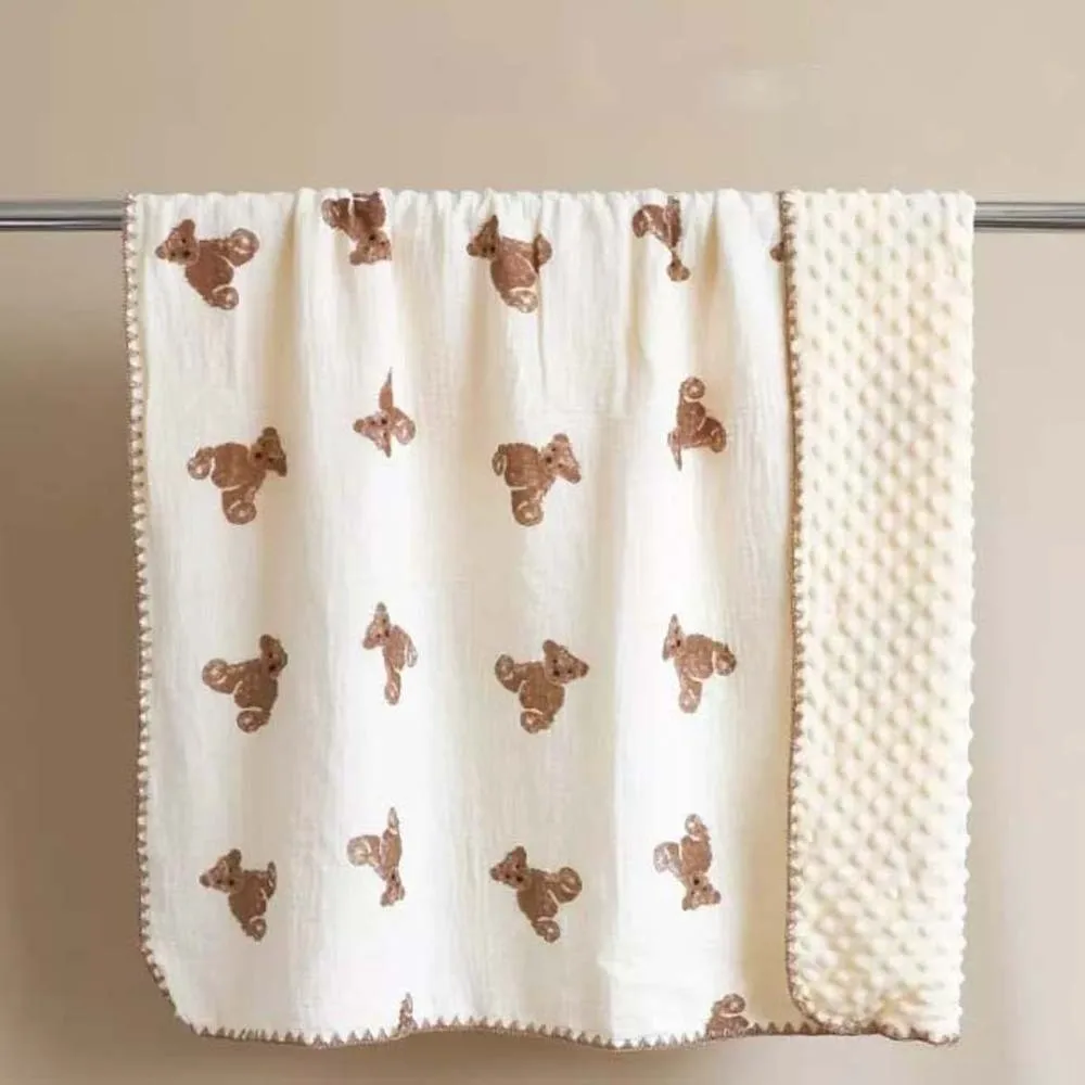 Household Breathable Baby Bean Blanket Soft Bear Printed Cover Blanket for Infant Koala Skin-friendly Nap Sleeping Rug Stroller
Household Breathable Baby Bean Blanket Soft Bear Printed Cover Blanket for Infant Koala Skin-friendly Nap Sleeping Rug Stroller