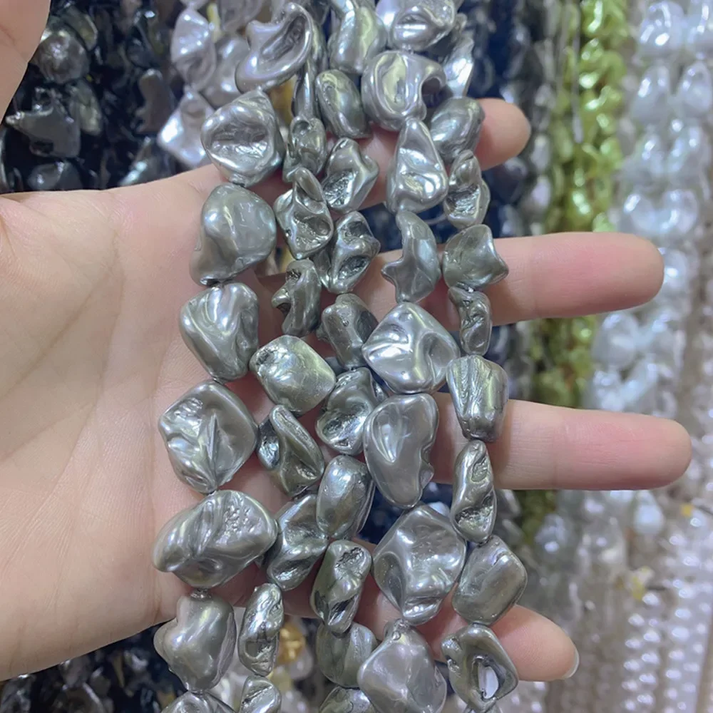 Baroque Irregular Shape Natural Shell Pearl Beads High Quality Punch Loose Bead for Jewelry Making DIY Necklace Bracelet Keyring
Baroque Irregular Shape Natural Shell Pearl Beads High Quality Punch Loose Bead for Jewelry Making DIY Necklace Bracelet Keyring