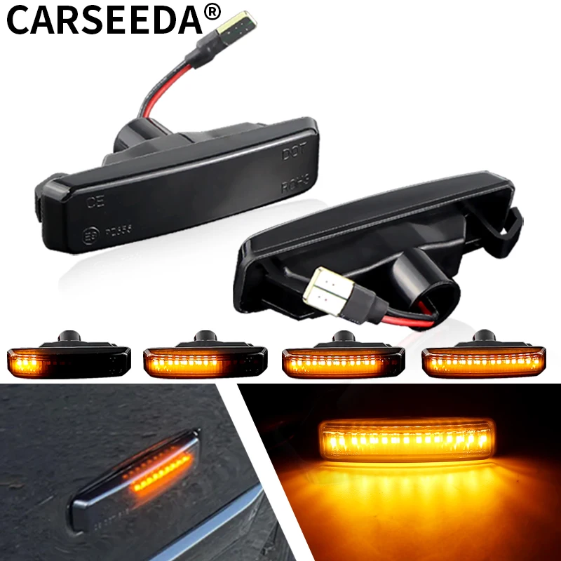 2 шт. для Bmw 5 серии 5er E39 1995-2003 Высокое качество Динамический светодиодный сигнал поворота Боковые габаритные огни потоковый последовательный мигающий элемент
2 шт. для Bmw 5 серии 5er E39 1995-2003 Высокое качество Динамический светодиодный сигнал поворота Боковые габаритные огни потоковый последовательный мигающий элемент