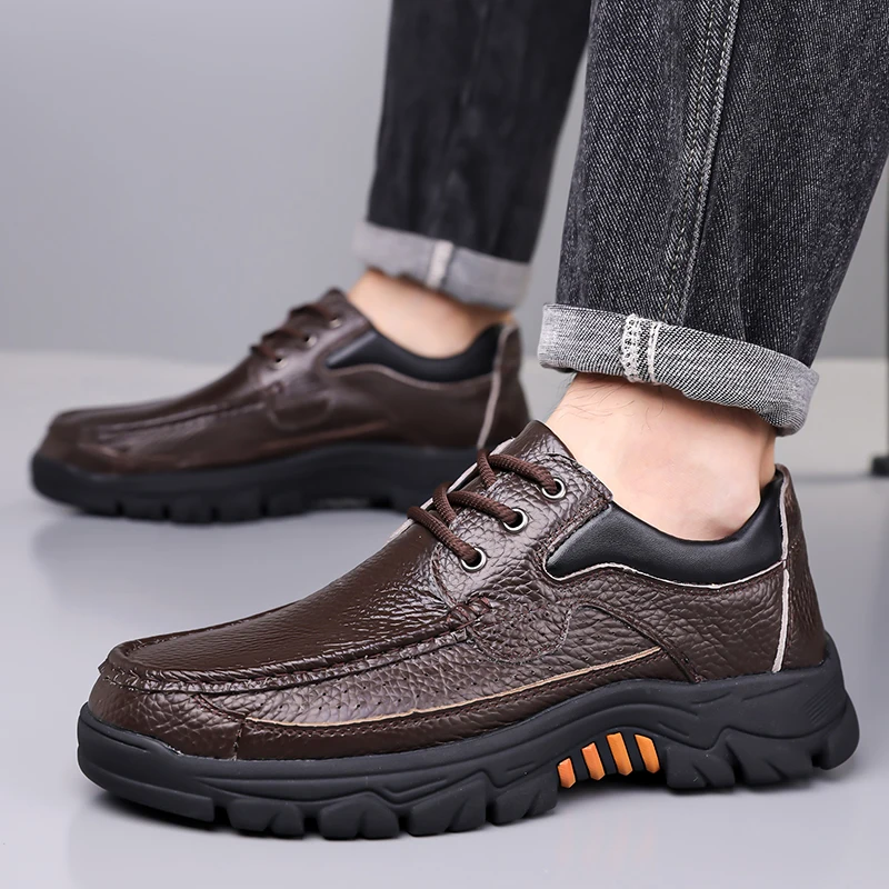 2026 New Handmade Genuine Leather Shoes 48 Men Loafers Soft Leather Men Thick Sole Casual Shoe Male Footwear Black Brown Slip-on
2026 New Handmade Genuine Leather Shoes 48 Men Loafers Soft Leather Men Thick Sole Casual Shoe Male Footwear Black Brown Slip-on