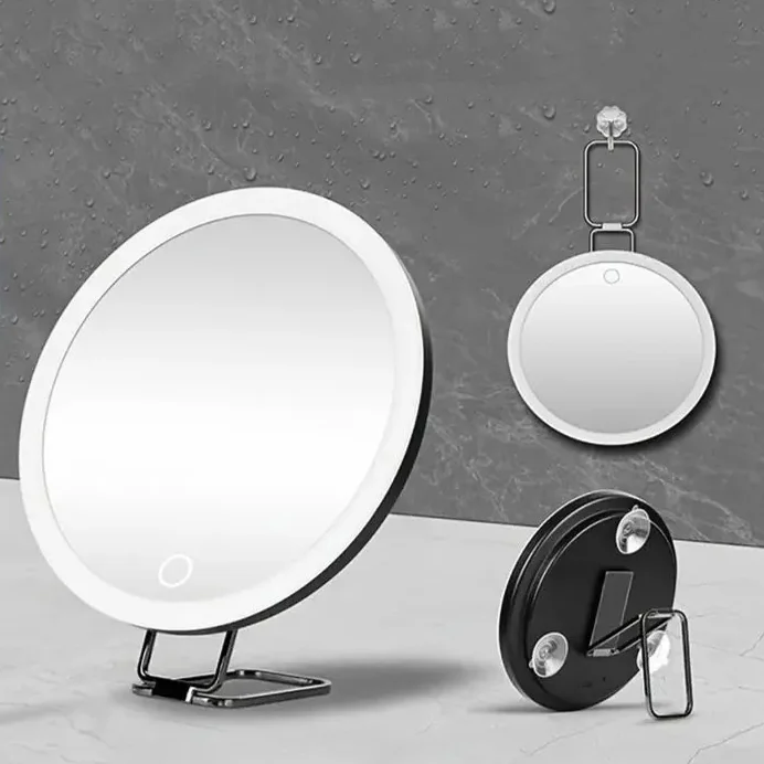 360° Adjustable Stand Magnifying Mirror with Light High-Definition Foldable LED Makeup Mirror 3 Color Light Wall Hanging
360° Adjustable Stand Magnifying Mirror with Light High-Definition Foldable LED Makeup Mirror 3 Color Light Wall Hanging