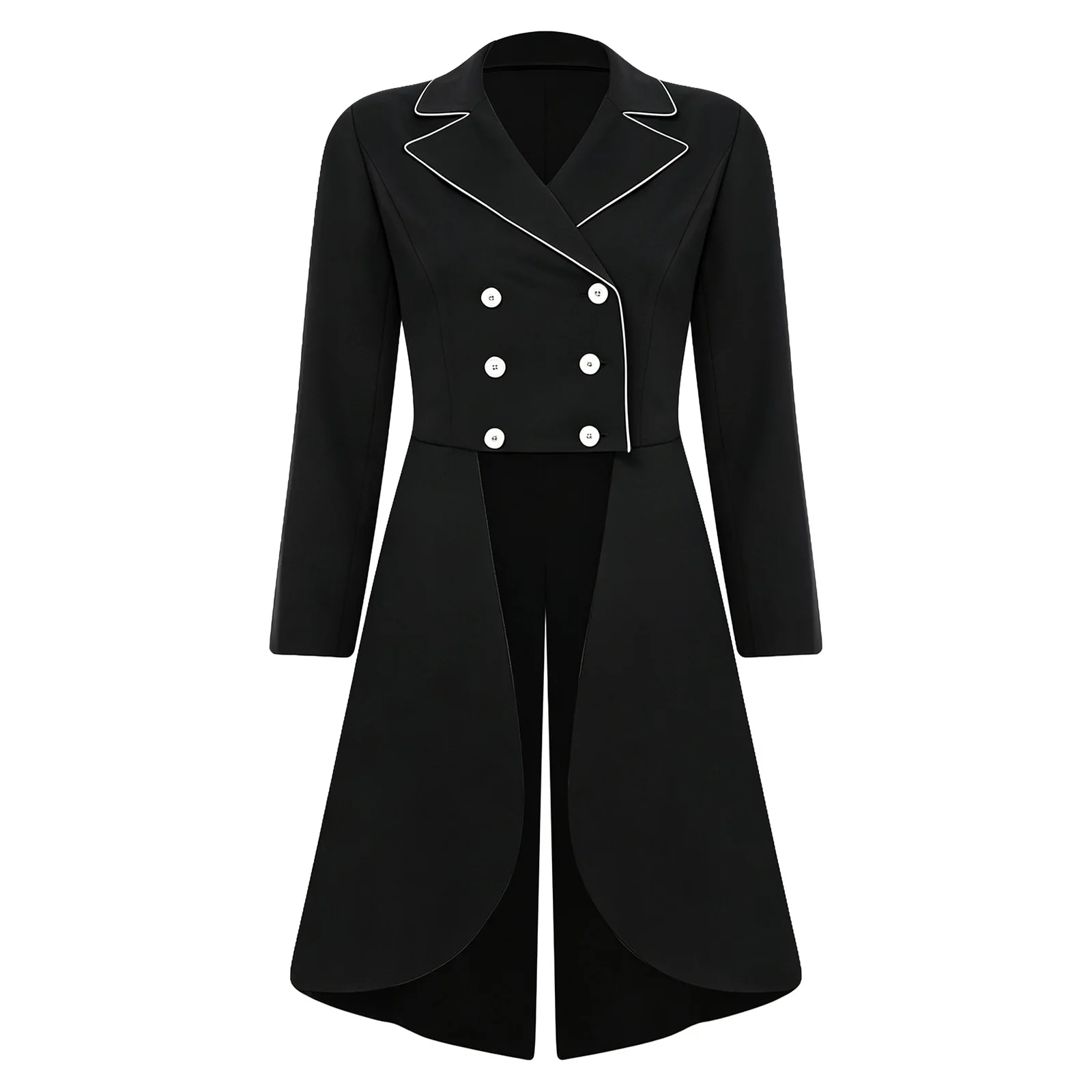 Womens Equestrian Dressage Jacket Outerwear Long Sleeve Double-breasted Horse Riding Tailcoat for Dressage Championship Event
Womens Equestrian Dressage Jacket Outerwear Long Sleeve Double-breasted Horse Riding Tailcoat for Dressage Championship Event