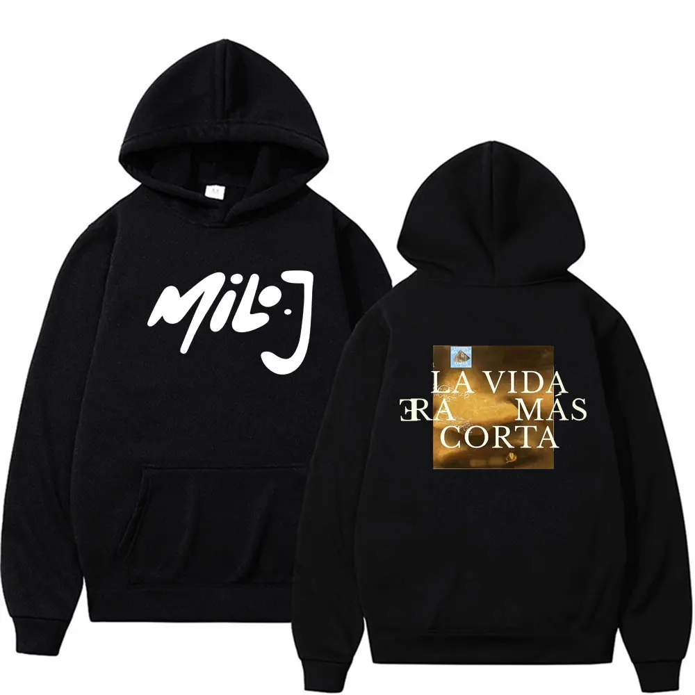 Milo J La Vida Era Mas Corta New Album Tour 2026 Graphic Hoodie Streetwear Men's Women Fashion Hip Hop Casual Hooded Sweatshirts
Milo J La Vida Era Mas Corta New Album Tour 2026 Graphic Hoodie Streetwear Men's Women Fashion Hip Hop Casual Hooded Sweatshirts