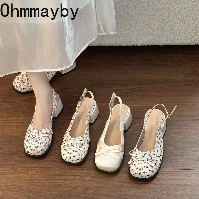 Street Style Summer Women Satin Butterfly-knot Sandals Cover Toe Thick Heel Shoes Elegant Party Dress Slingbacks Sandalias Mujer
Street Style Summer Women Satin Butterfly-knot Sandals Cover Toe Thick Heel Shoes Elegant Party Dress Slingbacks Sandalias Mujer