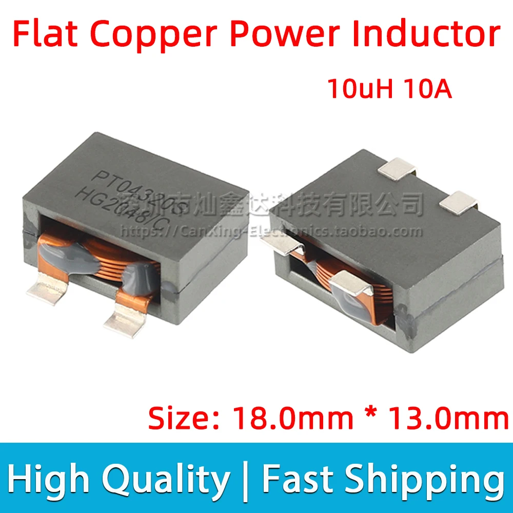 2pcs SMD SMT Power Inductor Inductance 10uH 10A High Current Flat Copper Coils Filter Low Profile 18*10*8mm
2pcs SMD SMT Power Inductor Inductance 10uH 10A High Current Flat Copper Coils Filter Low Profile 18*10*8mm