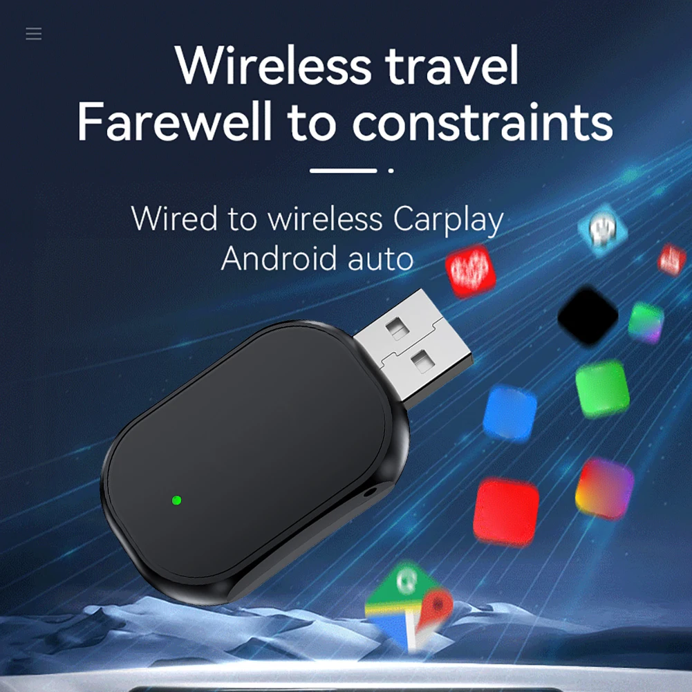 Wired To Wireless Carplay & Android Auto Mini Adapter Auto Connect Adapter USB Plug and Play for Wired CarPlay Android Auto Cars
Wired To Wireless Carplay & Android Auto Mini Adapter Auto Connect Adapter USB Plug and Play for Wired CarPlay Android Auto Cars