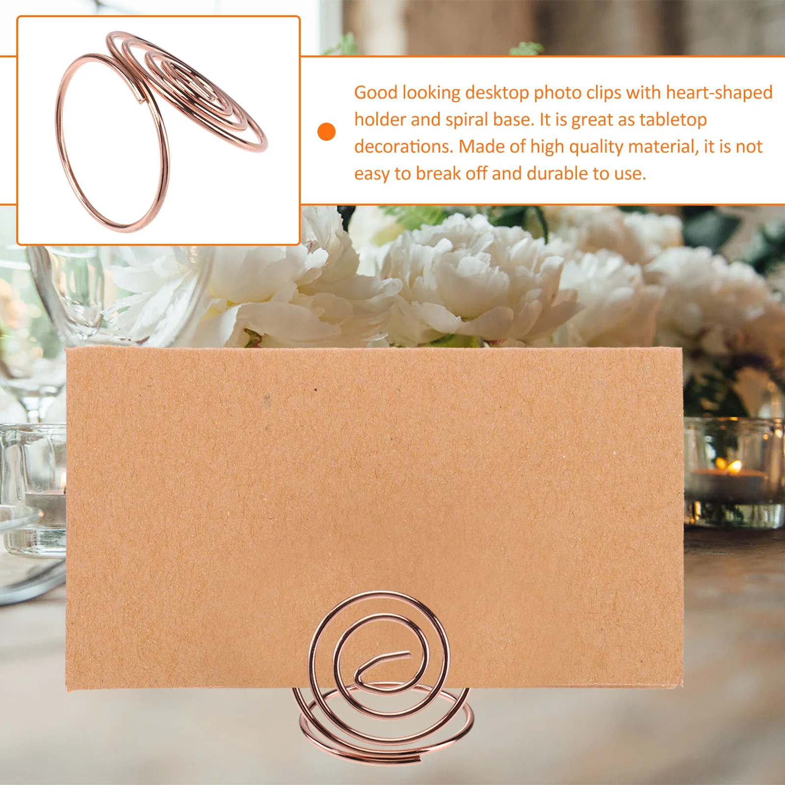 24Pcs Desktop Heart Shape Photo Clips Table Number Holders Note Card Menu Paper Clips for Wedding Party Office
24Pcs Desktop Heart Shape Photo Clips Table Number Holders Note Card Menu Paper Clips for Wedding Party Office