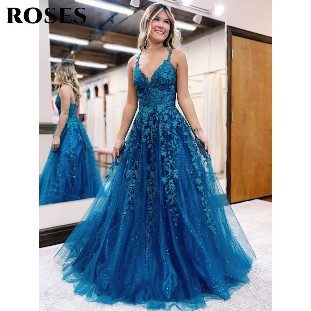 ROSES синее кружевное платье для выпускного вечера со складками, тюлевое ночное платье на тонких бретельках, вечернее платье трапециевидной формы с аппликацией для женщин по индивидуальному заказу
ROSES синее кружевное платье для выпускного вечера со складками, тюлевое ночное платье на тонких бретельках, вечернее платье трапециевидной формы с аппликацией для женщин по индивидуальному заказу