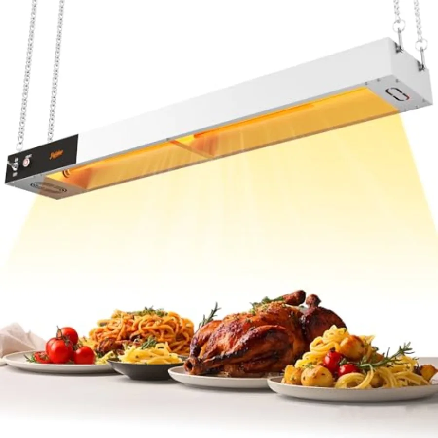 Commercial food heat lamp strip heater for buffet, cafeteria, restaurant, kitchen: stainless steel, silver, 1000W infrared warm
Commercial food heat lamp strip heater for buffet, cafeteria, restaurant, kitchen: stainless steel, silver, 1000W infrared warm