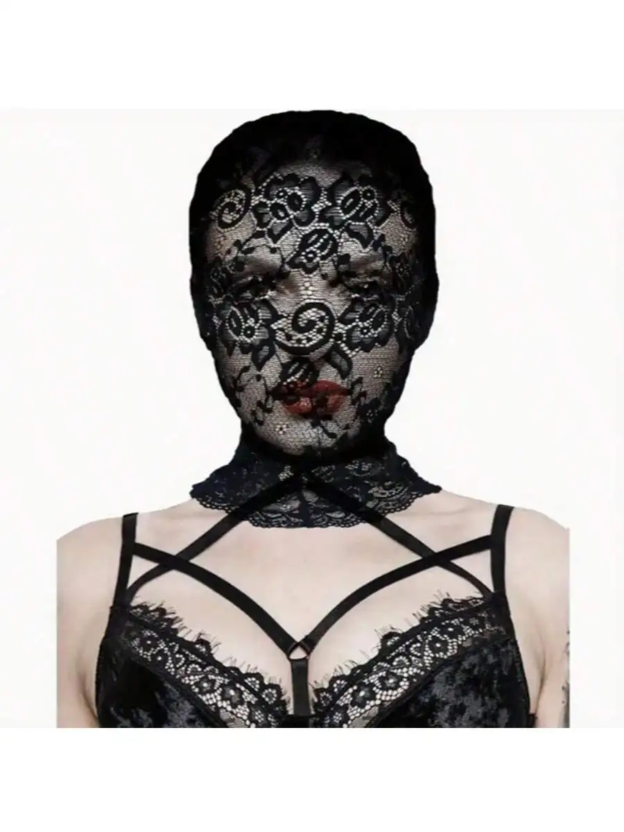 Black Floral Lace Facial Mask For Costume Party Ball Veil
Black Floral Lace Facial Mask For Costume Party Ball Veil