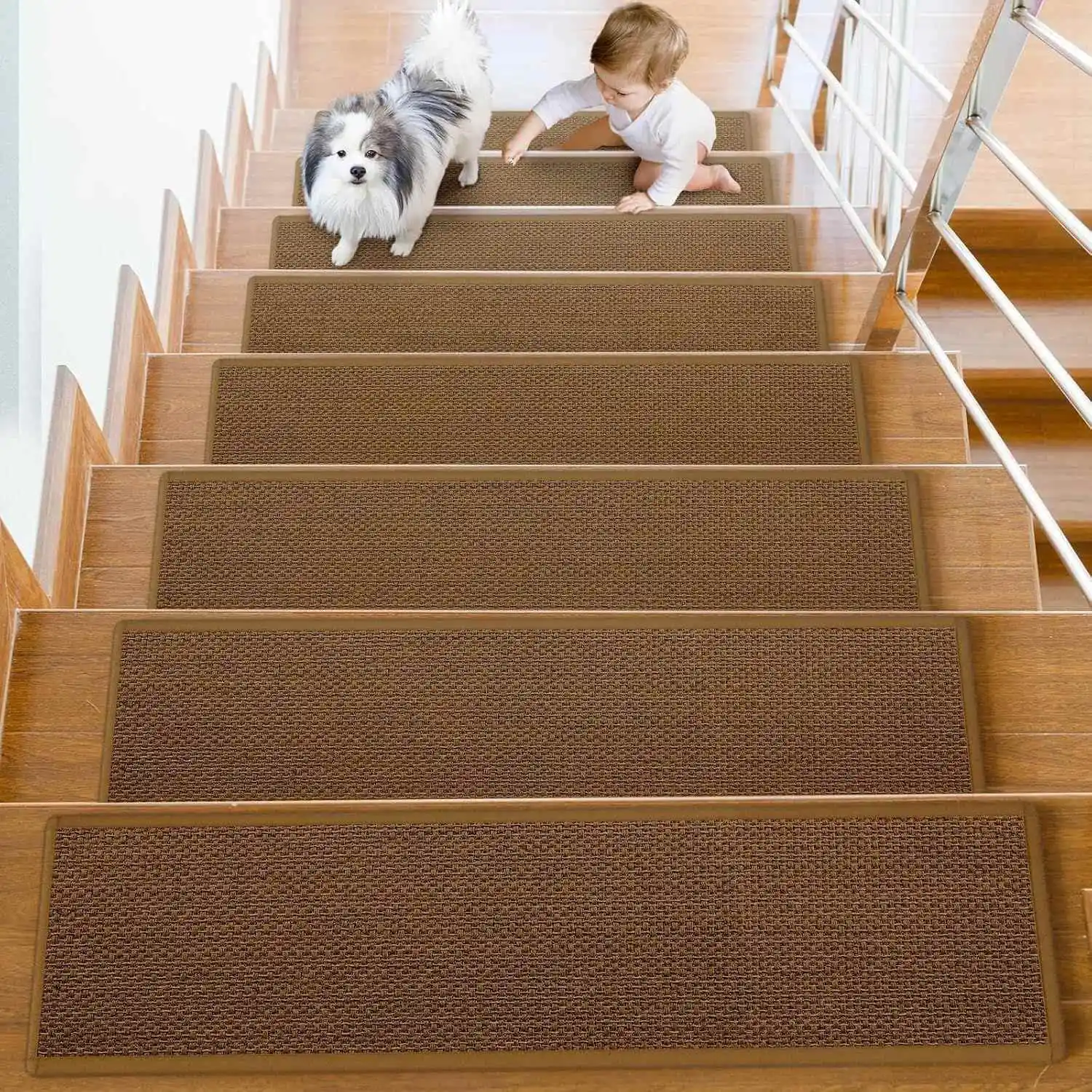 Rattan Cross-Border Woven Linen Anti-Slip Rubber Bottom Step Mat Home Use Staircase Pad Floor Mat Non-Slip Home Decor Rug
Rattan Cross-Border Woven Linen Anti-Slip Rubber Bottom Step Mat Home Use Staircase Pad Floor Mat Non-Slip Home Decor Rug