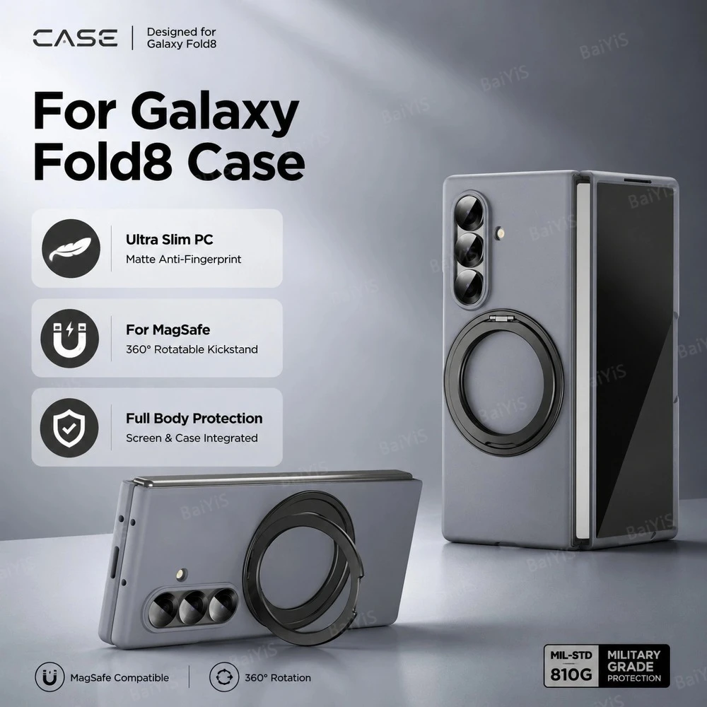 Luxury Rotatable Magnetic Ring Holder Case for Samsung Z Fold 8 Ultra 7 6 5 4 3 5G Built-in Glass Screen Protector Cover Funda
Luxury Rotatable Magnetic Ring Holder Case for Samsung Z Fold 8 Ultra 7 6 5 4 3 5G Built-in Glass Screen Protector Cover Funda