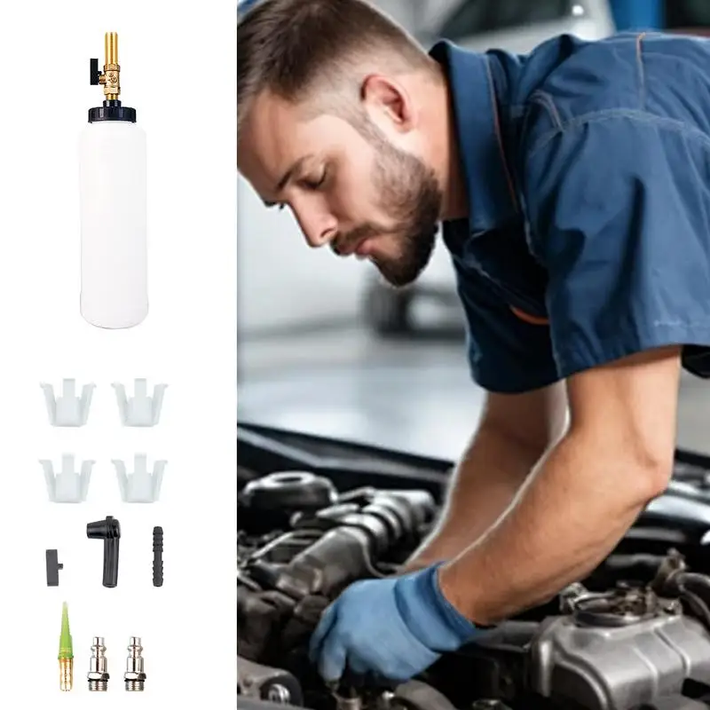 Manual Car Brake Bleeder Kit With 1L Oil Bottle Fluid Pneumatic Brake Bleeder Handheld Pneumatic Brake Fluid Bleeder Tools Kit
Manual Car Brake Bleeder Kit With 1L Oil Bottle Fluid Pneumatic Brake Bleeder Handheld Pneumatic Brake Fluid Bleeder Tools Kit