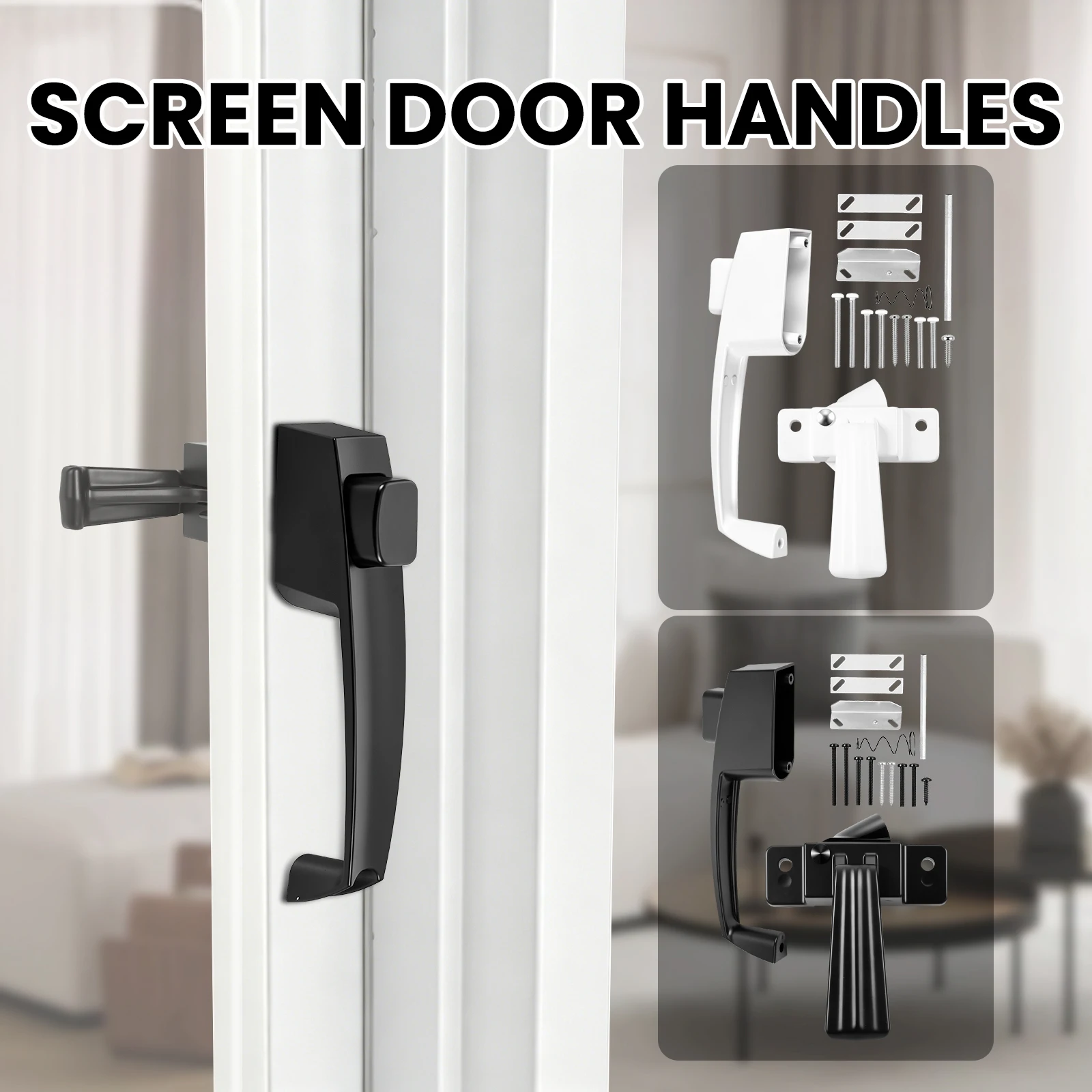 Push Button Storm Door Latch Screen Handle Lock Universal Replacement Kit Reversible Hardware For Patio Balcony Garage Entrance
Push Button Storm Door Latch Screen Handle Lock Universal Replacement Kit Reversible Hardware For Patio Balcony Garage Entrance